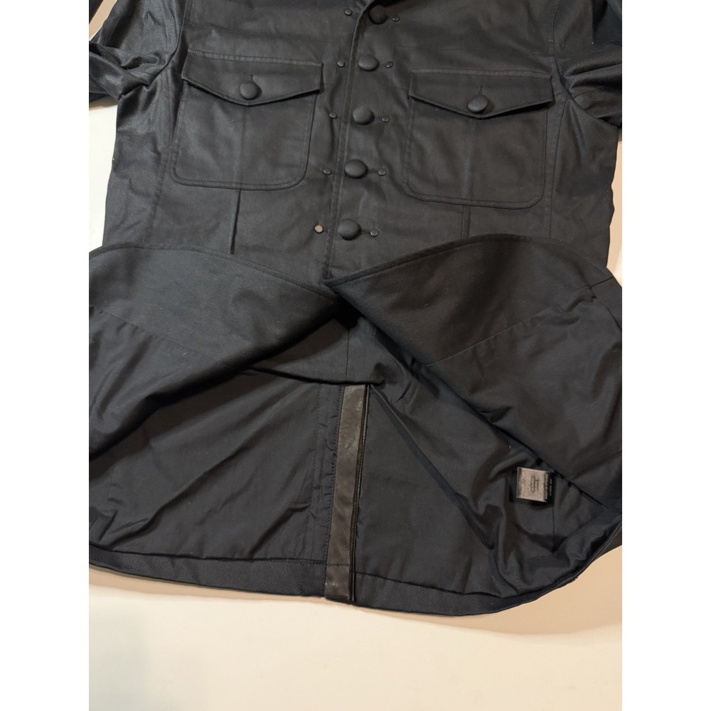 NWOT John Varvatos Multi-Button Black Military Utility Officer Jacket Sz Small - Picture 4 of 10